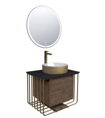 Раковина накладная Grossman GR-5010GW (355х355х115) золото